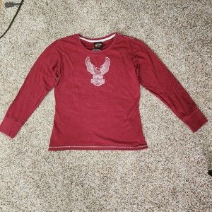 Harley-Davidson Ladies embroidered Long Sleeve T-shirt
